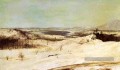 Vue d’Olana dans le paysage de neige Fleuve Hudson Frederic Edwin Church